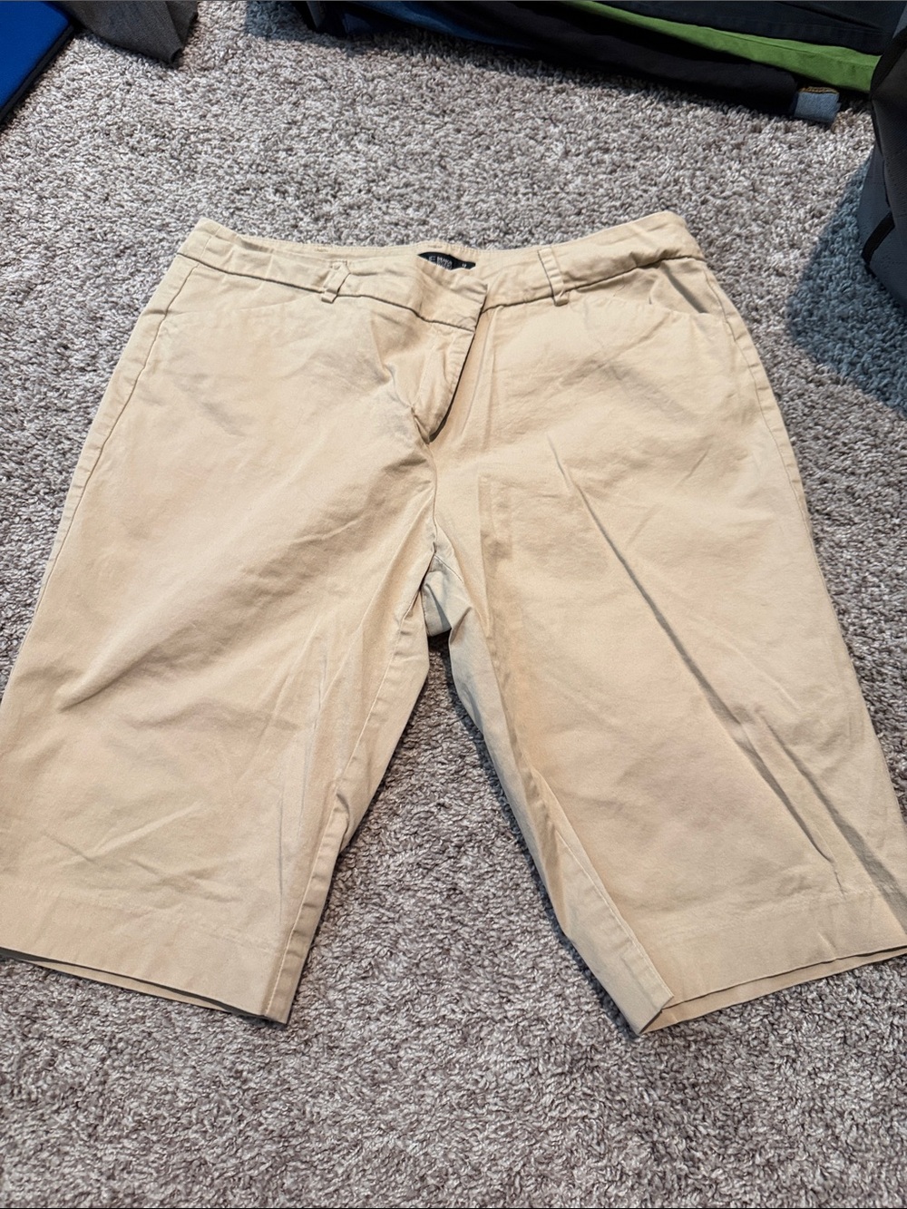 New York & Company Beige Women's Bermuda Shorts
